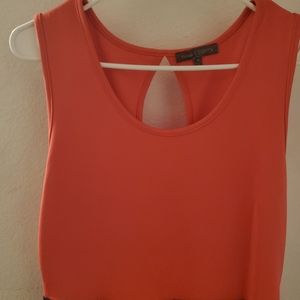 Coral and blue flashing lights dress